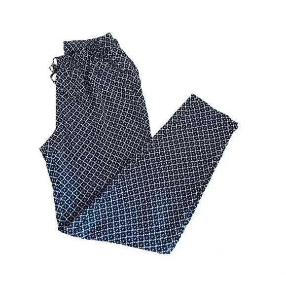 Zac and Rachel Navy Lightweight Abstract Womens Pants - Picture 3 of 4